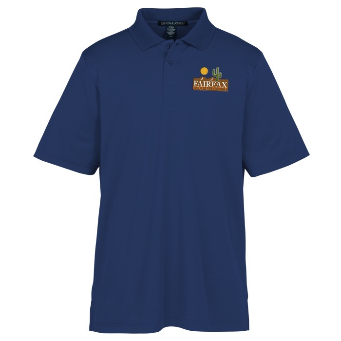 Custom CrownLux Performance Plaited Polo - Men's