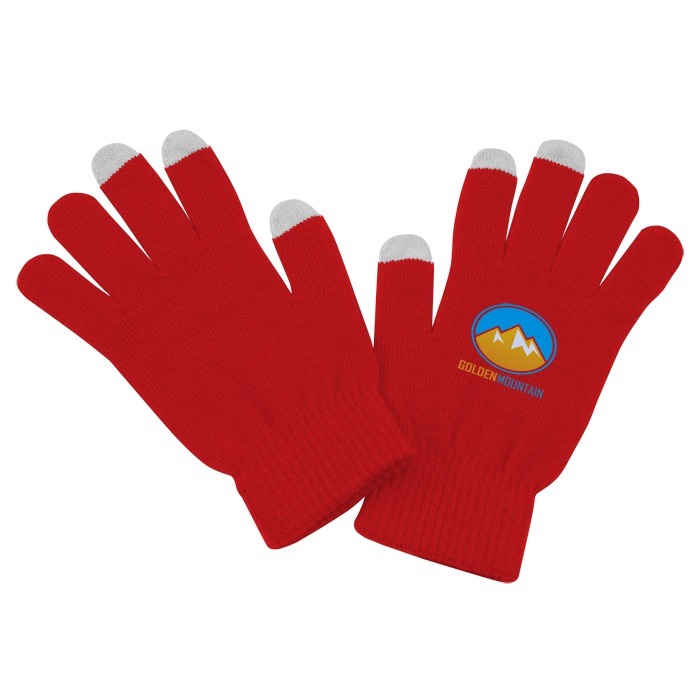 Custom Full Colour 3 Finger Touch Screen Gloves