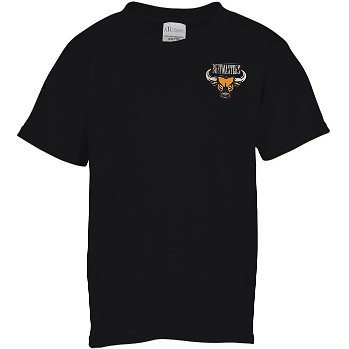 Custom Everyday Cotton T-Shirt - Youth - Colours - Embroidered