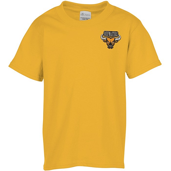 Custom Everyday Cotton T-Shirt - Youth - Colours - Embroidered