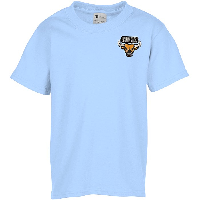 Custom Everyday Cotton T-Shirt - Youth - Colours - Embroidered