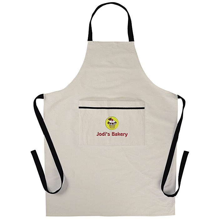 Custom Cotton Cooking Apron - Embroidered