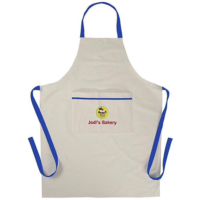Custom Cotton Cooking Apron - Embroidered