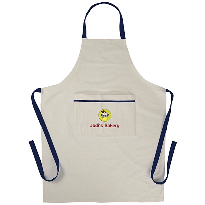 Custom Cotton Cooking Apron - Embroidered