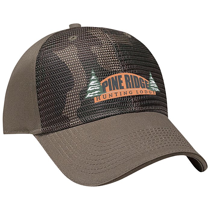 Custom Mesh Front Camo Cap