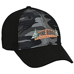 Custom Mesh Front Camo Cap