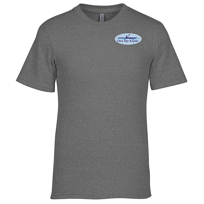 Custom Soft Tri-Blend Jersey T-Shirt - Embroidered