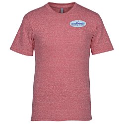 Custom Soft Tri-Blend Jersey T-Shirt - Embroidered