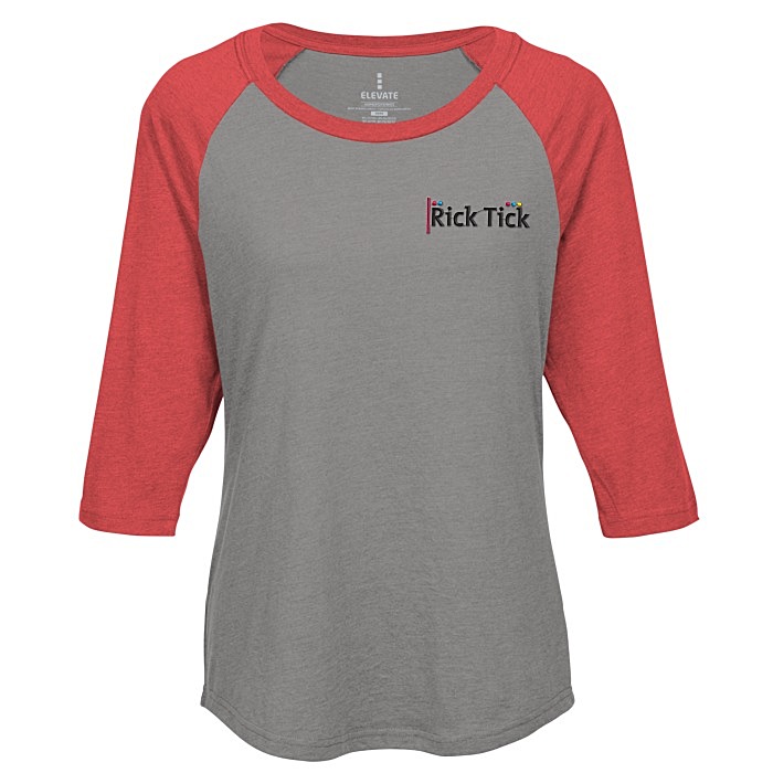Custom Dakota 3/4 Sleeve Baseball Tee - Ladies'