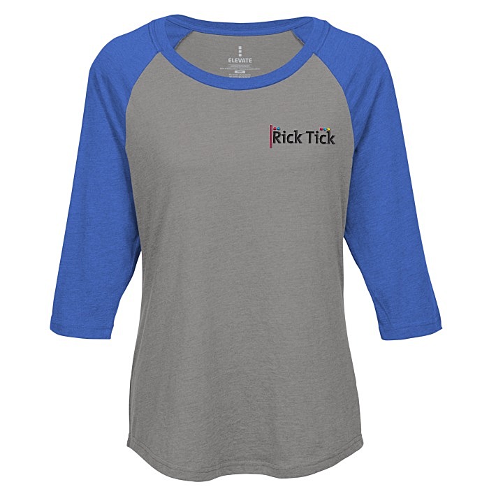 Custom Dakota 3/4 Sleeve Baseball Tee - Ladies'