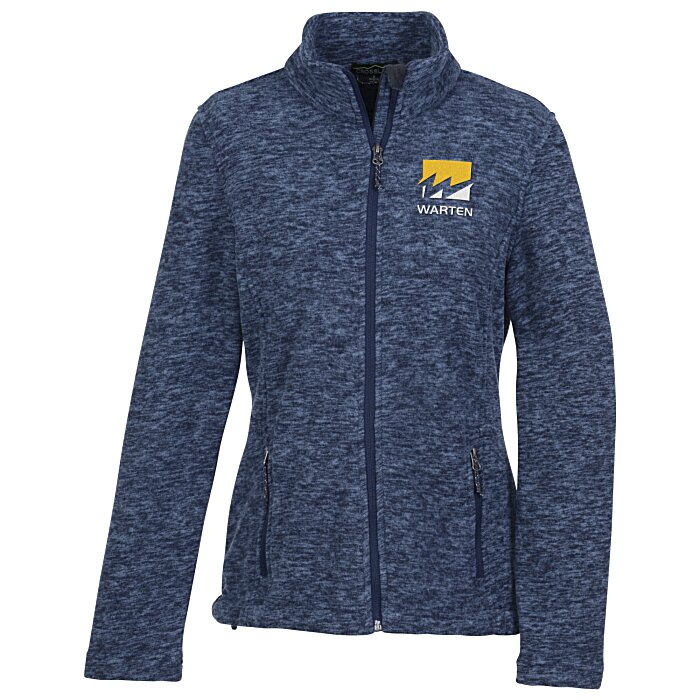 Custom Crossland Heather Fleece Jacket - Ladies' - 24 hr
