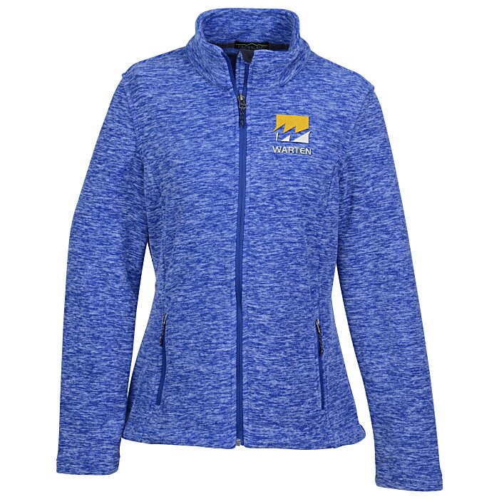 Custom Crossland Heather Fleece Jacket - Ladies' - 24 hr