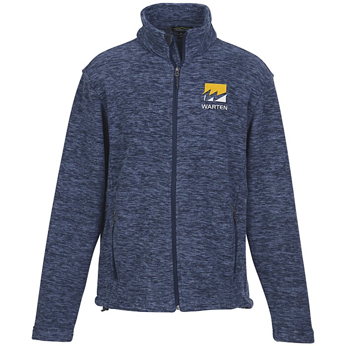Custom Crossland Heather Fleece Jacket - Men's - 24 hr