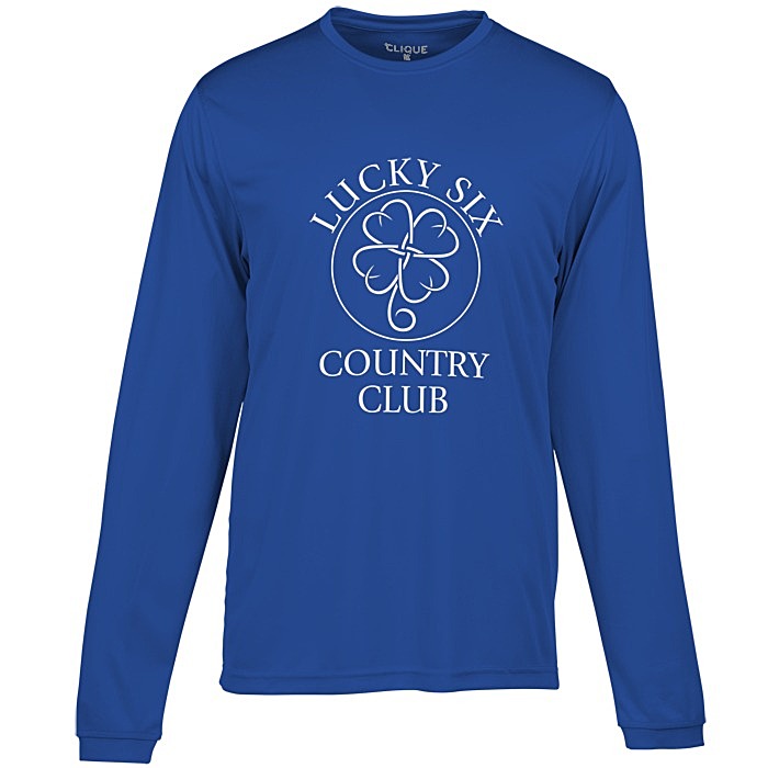Custom Spin Dye Jersey LS Tee - Men's - Screen
