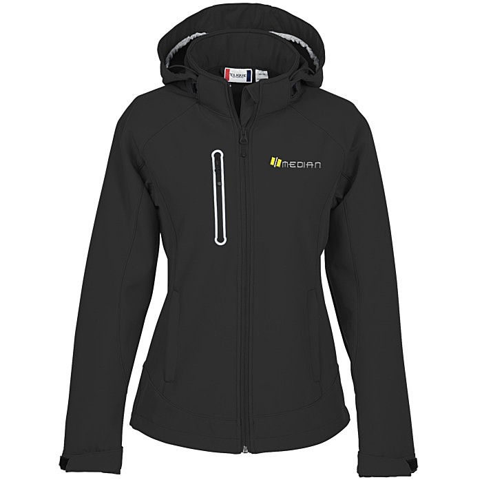 Custom Milford Microfleece Lined Hooded Jacket - Ladies'