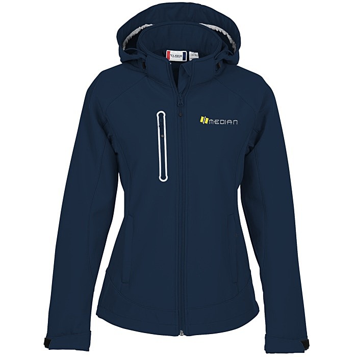 Custom Milford Microfleece Lined Hooded Jacket - Ladies'