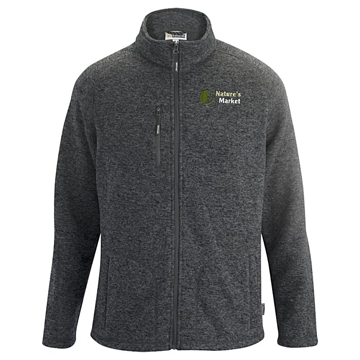 Custom Sweater Knit Fleece Jacket - Men's