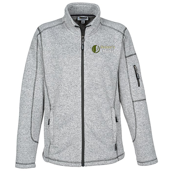 Custom Sweater Knit Fleece Jacket - Ladies'