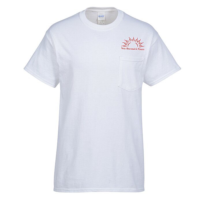 Custom Gildan Ultra Cotton Pocket T-Shirt - Men's - Screen