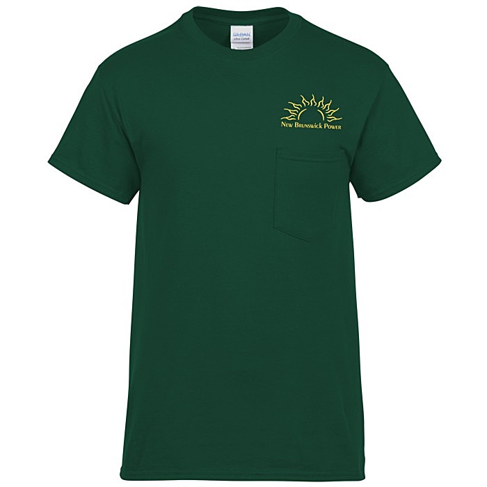 Custom Gildan Ultra Cotton Pocket T-Shirt - Men's - Screen