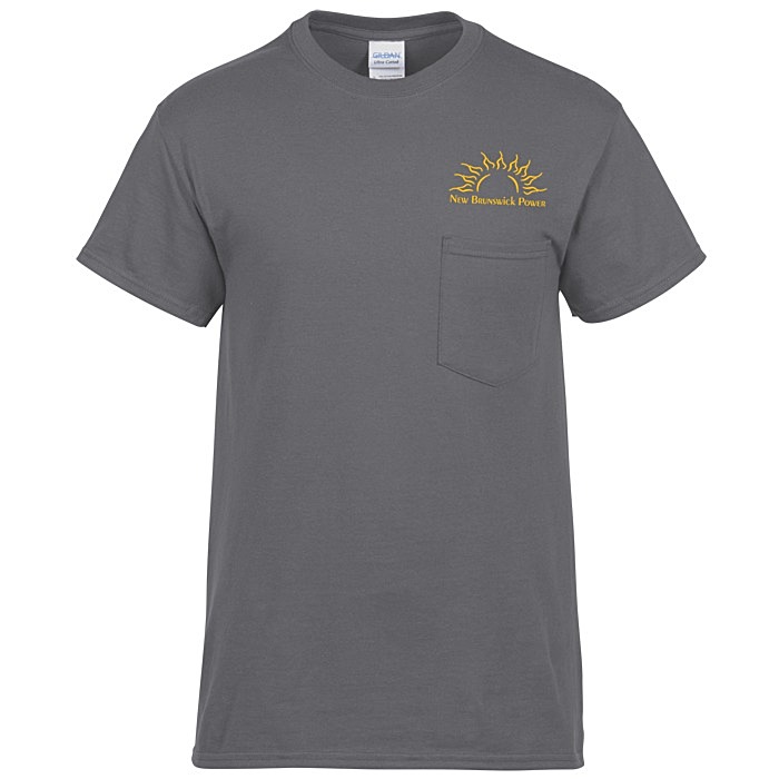 Custom Gildan Ultra Cotton Pocket T-Shirt - Men's - Screen