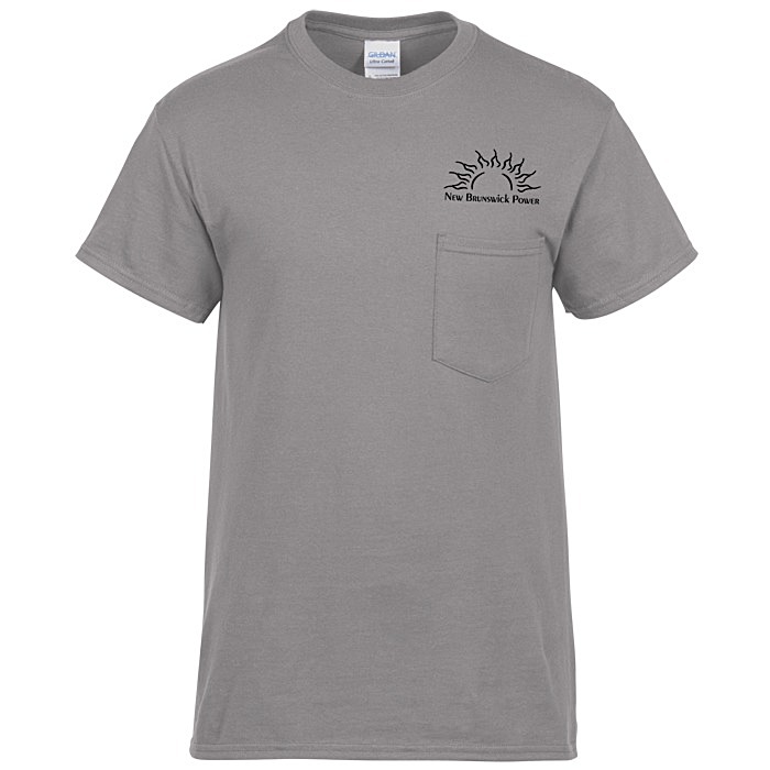Custom Gildan Ultra Cotton Pocket T-Shirt - Men's - Screen