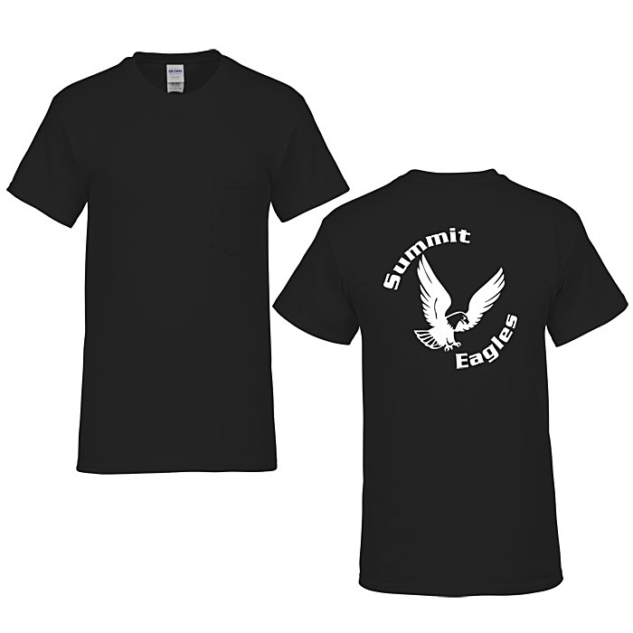 Custom Gildan Heavy Cotton Pocket T-Shirt - Men's - Screen