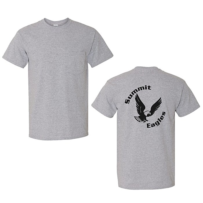 Custom Gildan Heavy Cotton Pocket T-Shirt - Men's - Screen