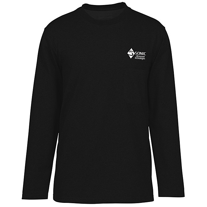 Custom Dri-Balance Blend Pocket Long Sleeve T-Shirt - Men's