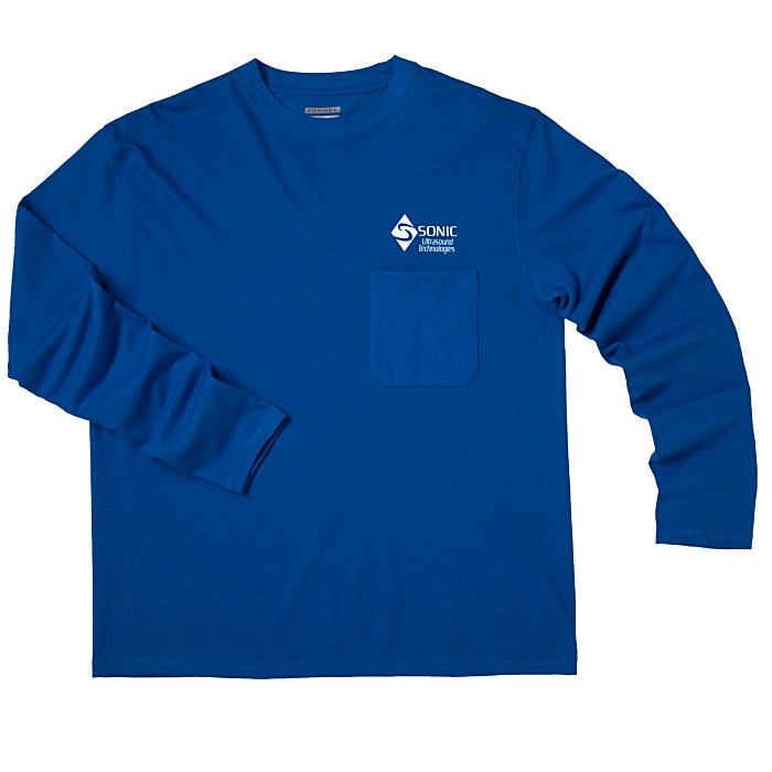Custom Dri-Balance Blend Pocket Long Sleeve T-Shirt - Men's