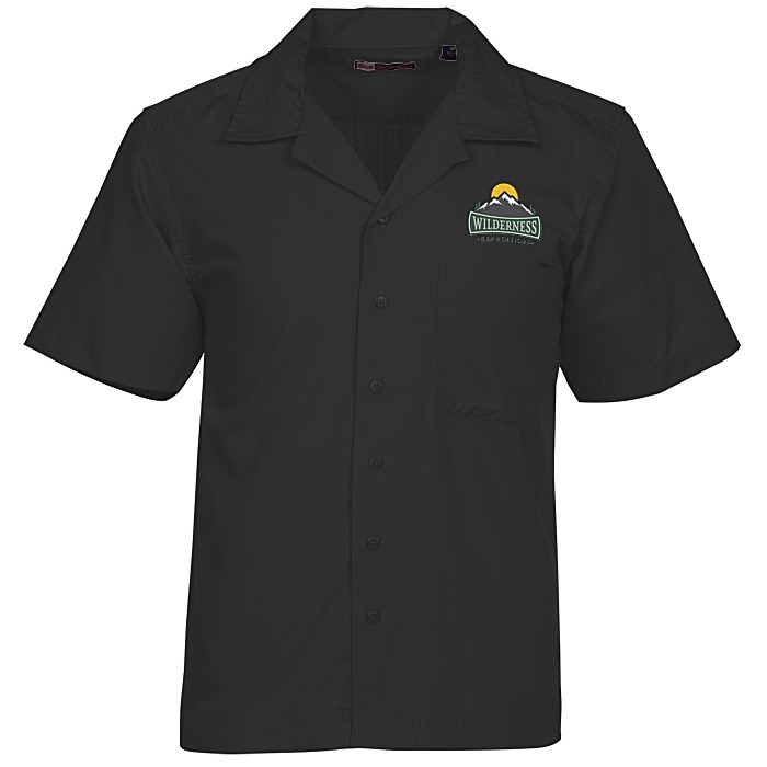 Custom Stain Resist Poplin Camp Shirt - Men's