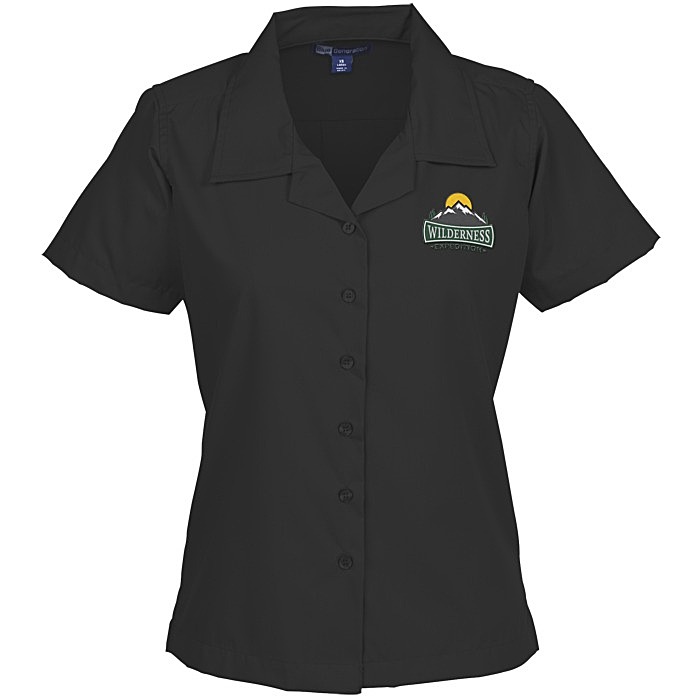 Custom Stain Resist Poplin Camp Shirt - Ladies'