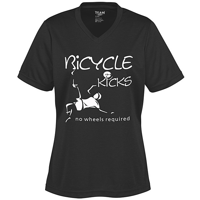 Custom Zone Performance Tee - Ladies' - Heathers - Screen