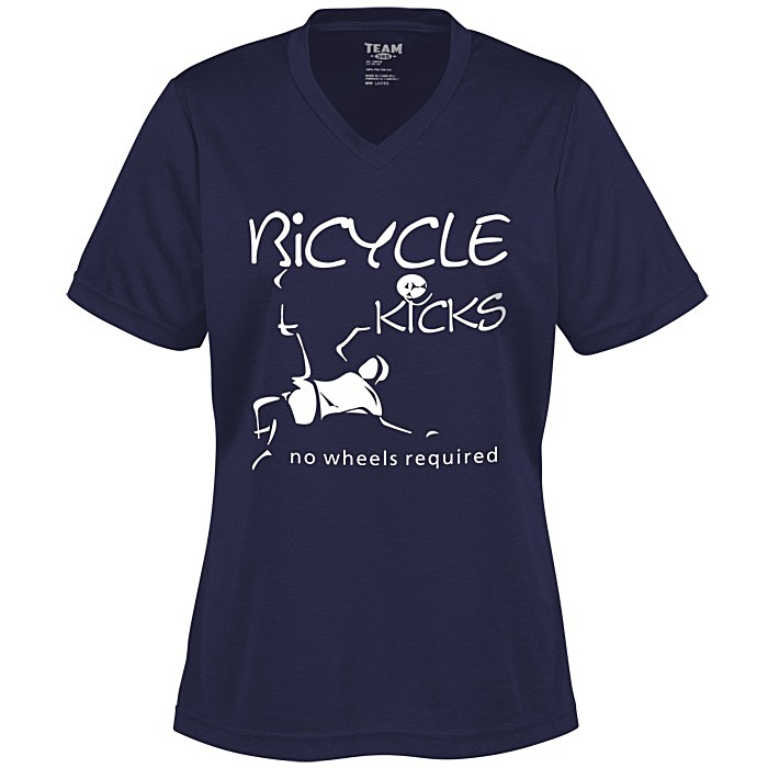 Custom Zone Performance Tee - Ladies' - Heathers - Screen