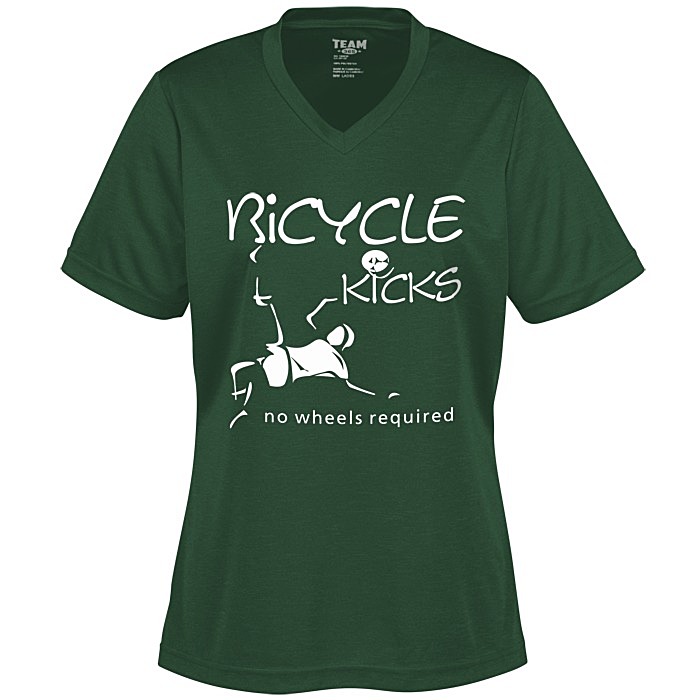 Custom Zone Performance Tee - Ladies' - Heathers - Screen
