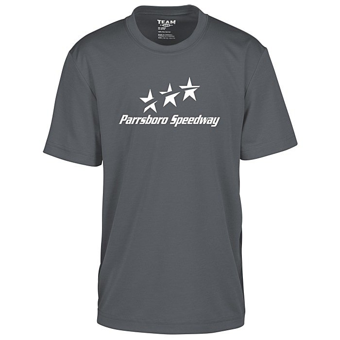 Custom Zone Performance Tee - Youth - Heathers - Screen