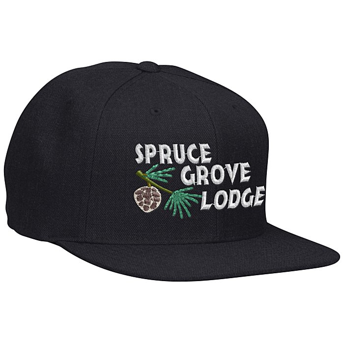 Custom Yupoong Premium Classic Flat Bill Cap