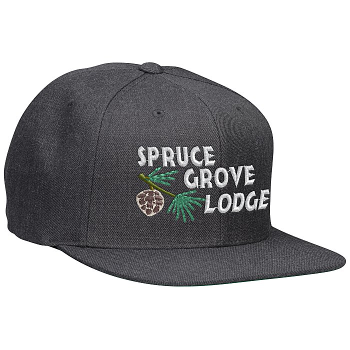 Custom Yupoong Premium Classic Flat Bill Cap