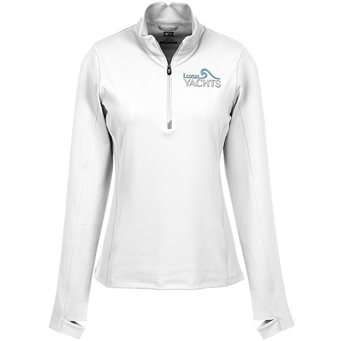 Custom Cutter & Buck Traverse 1/2-Zip Pullover - Ladies'