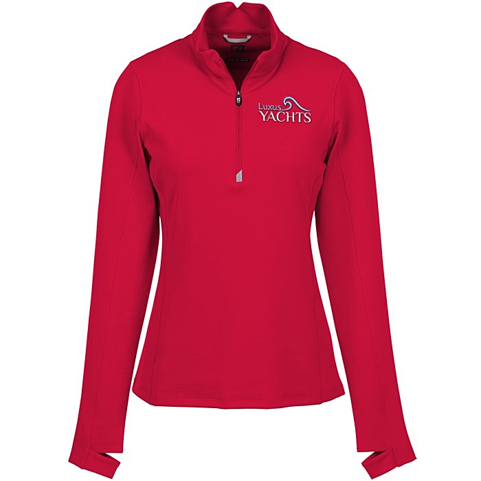 Custom Cutter & Buck Traverse 1/2-Zip Pullover - Ladies'