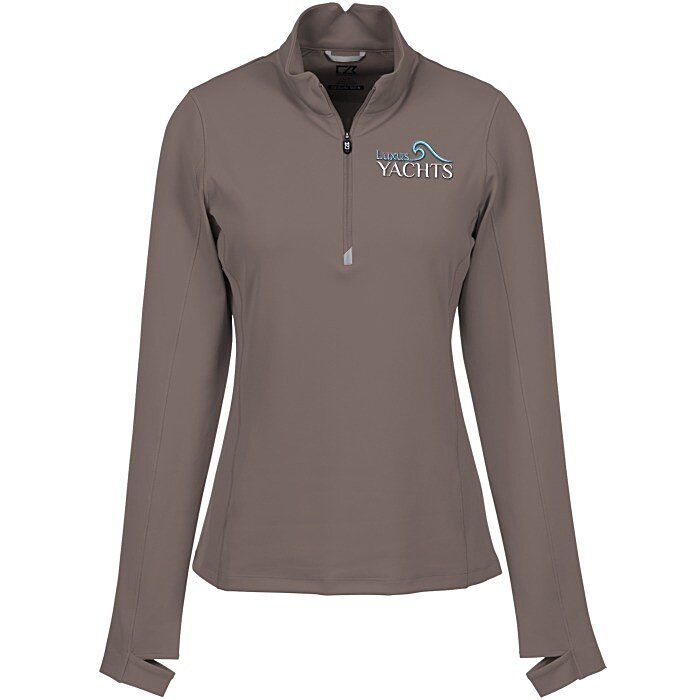 Custom Cutter & Buck Traverse 1/2-Zip Pullover - Ladies'