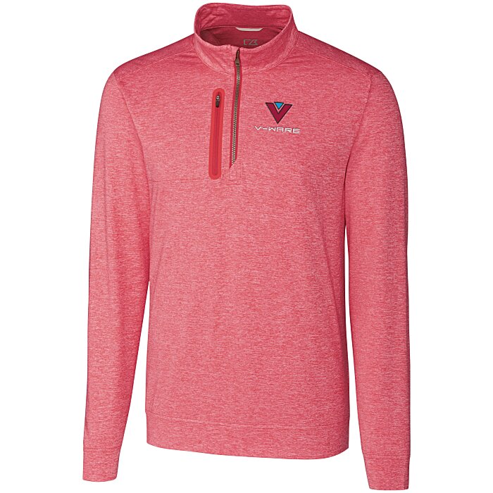 Custom Cutter & Buck DryTec Stealth 1/2-Zip Pullover - Men's