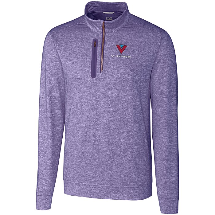 Custom Cutter & Buck DryTec Stealth 1/2-Zip Pullover - Men's