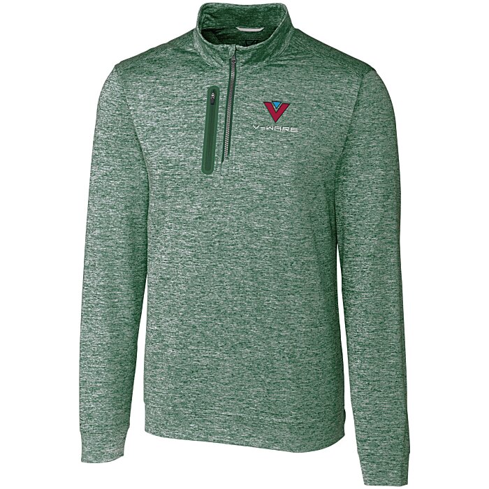 Custom Cutter & Buck DryTec Stealth 1/2-Zip Pullover - Men's