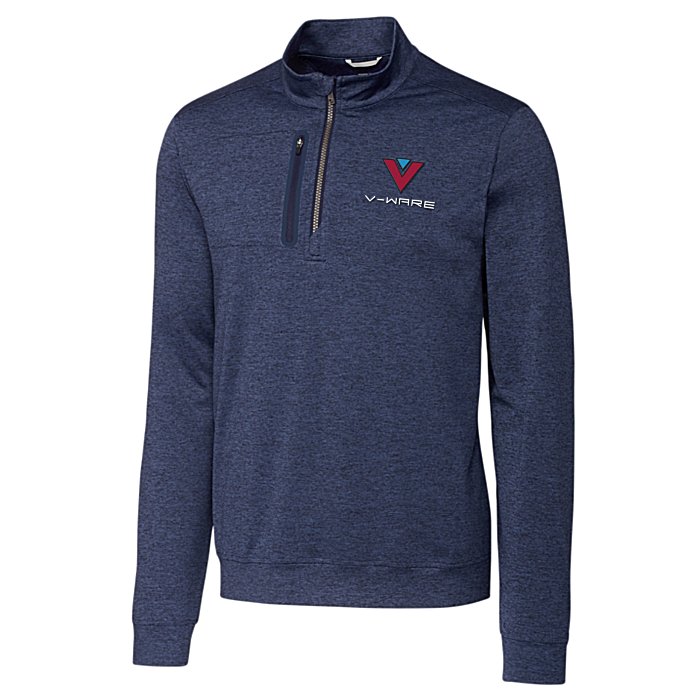 Custom Cutter & Buck DryTec Stealth 1/2-Zip Pullover - Men's