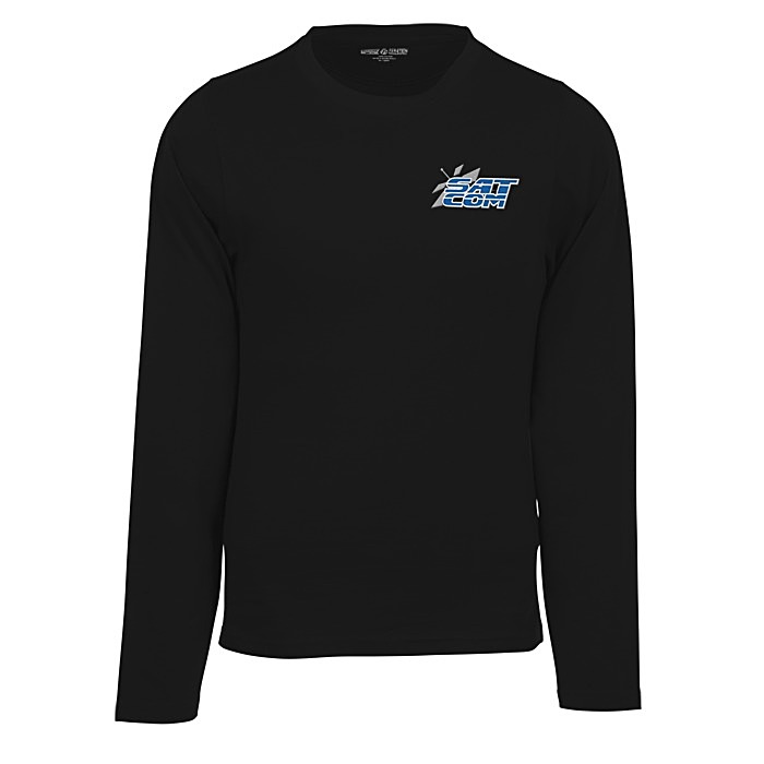 Custom Heavyweight Ringspun Cotton LS T-Shirt - Embroidered