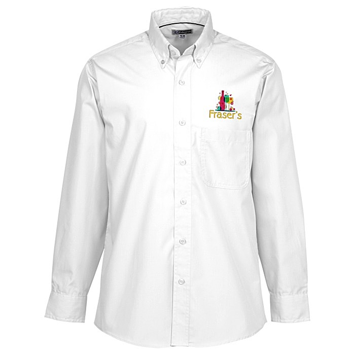 Custom Lightweight Easy Care Poplin Shirt - Men's