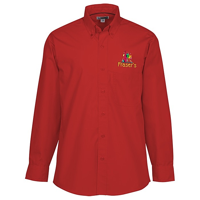 Custom Lightweight Easy Care Poplin Shirt - Men's