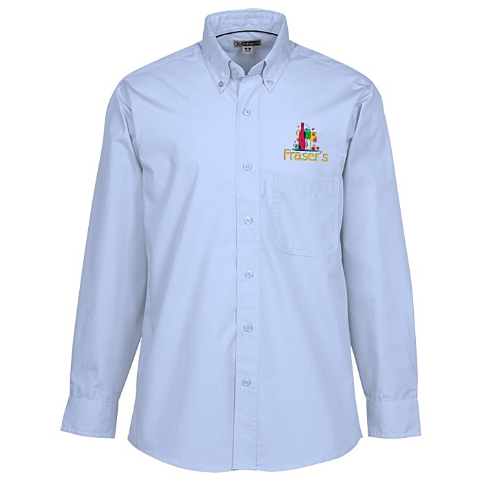 Custom Lightweight Easy Care Poplin Shirt - Men's