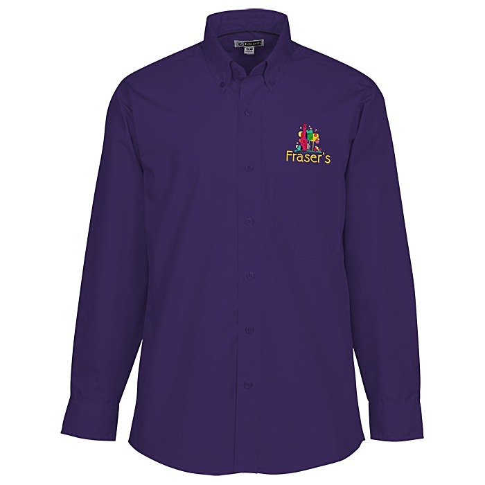 Custom Lightweight Easy Care Poplin Shirt - Men's